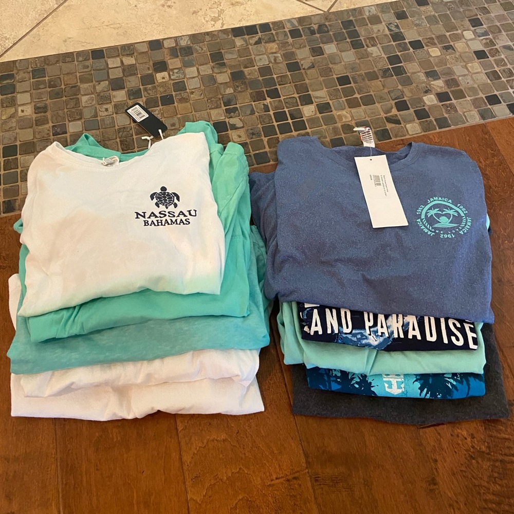 12 Caribbean Shirts Lot